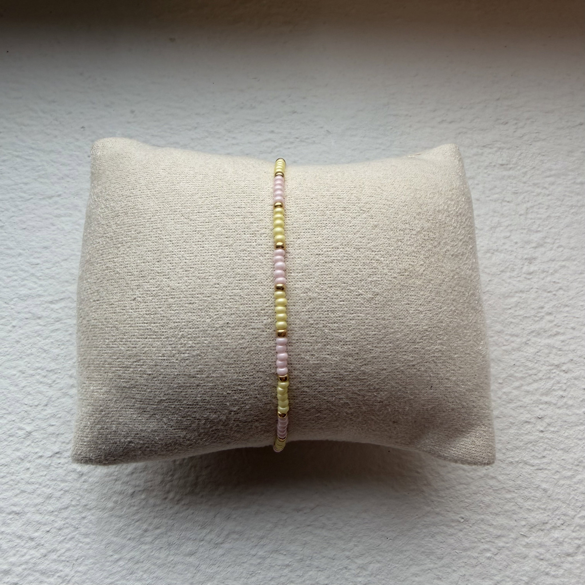 Classic armbånd lysegul/lyserød